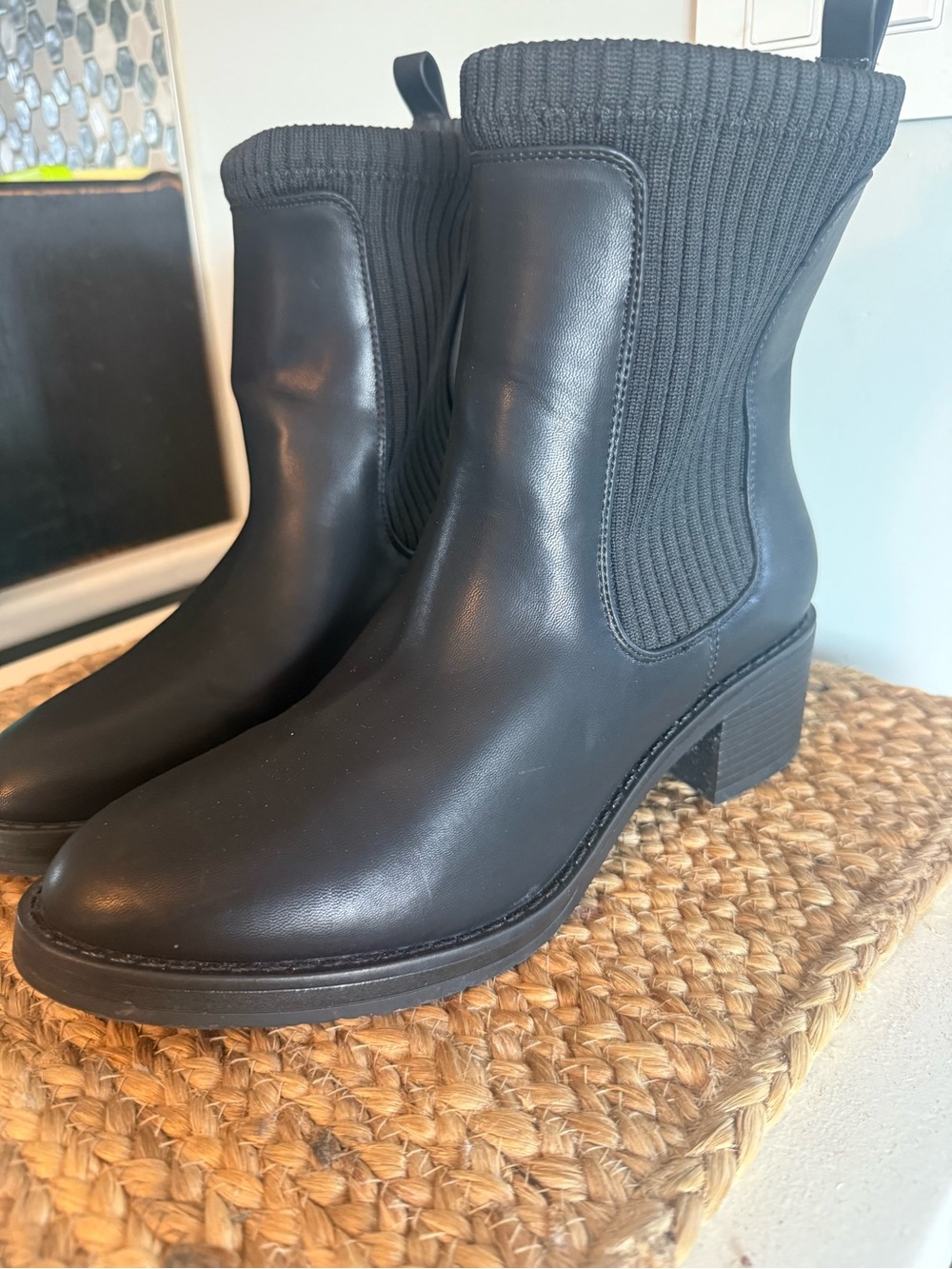 Sonoma Black Chelsea Sock Booties